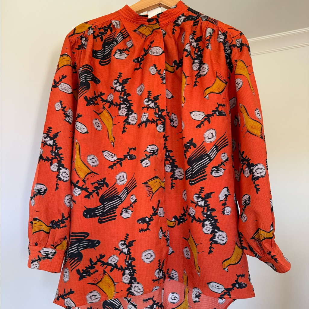Christian Wijnants Orange Patterned Blouse